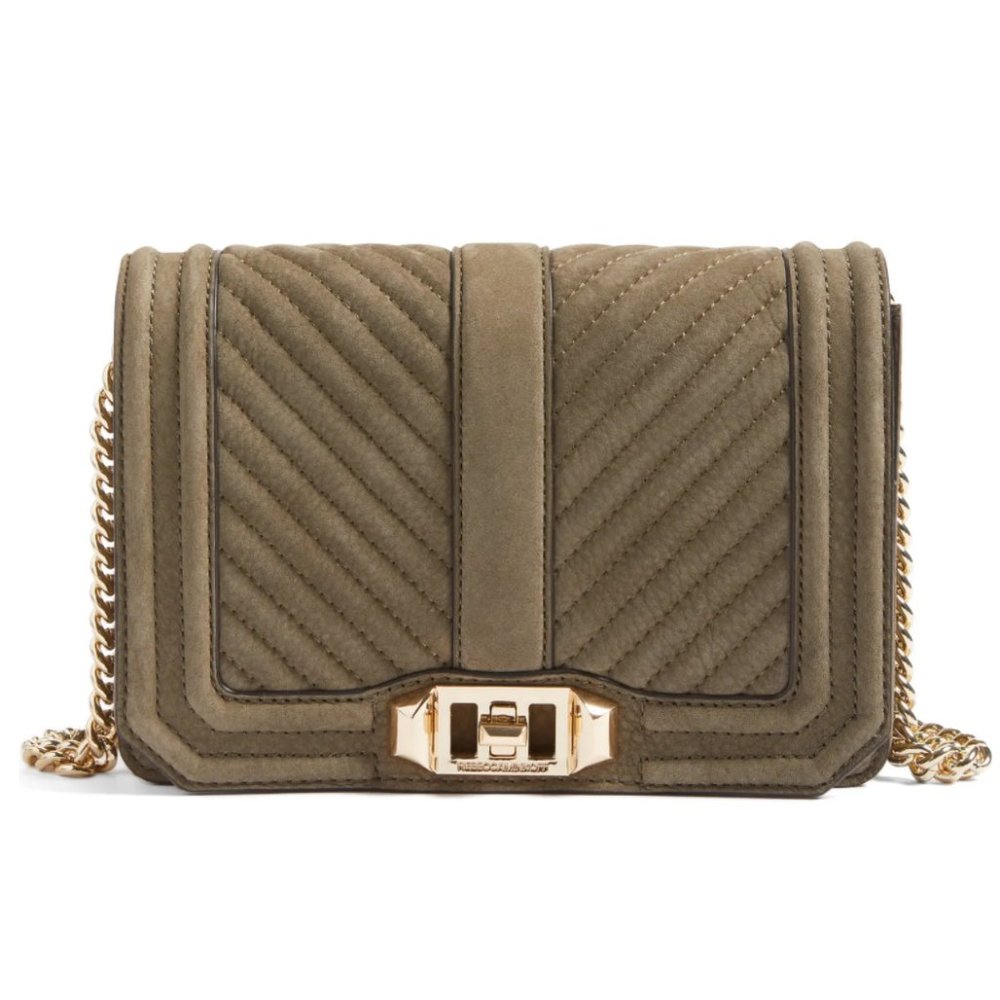 Small Love Nubuck Crossbody Bag